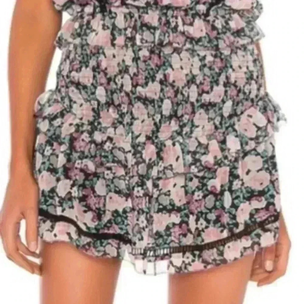 NWT Saylor Este Floral Ruffle Skirt - Picture 1 of 9